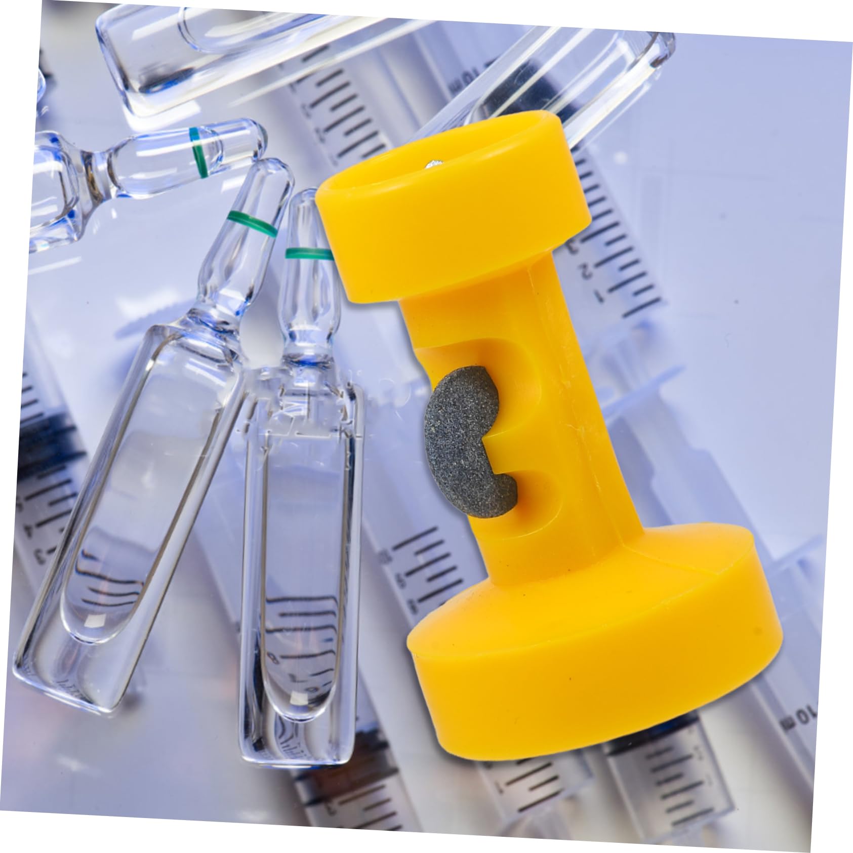 KICHOUSE Medical Bottle Opener Ampoule Cap Remover Ampule Bottle Breakers Nurse Ampoule Opener Ampoule Vial Opener Ampoule Cutting Device Medicine Vial Breaker Ampule Opener Yellow Plastic