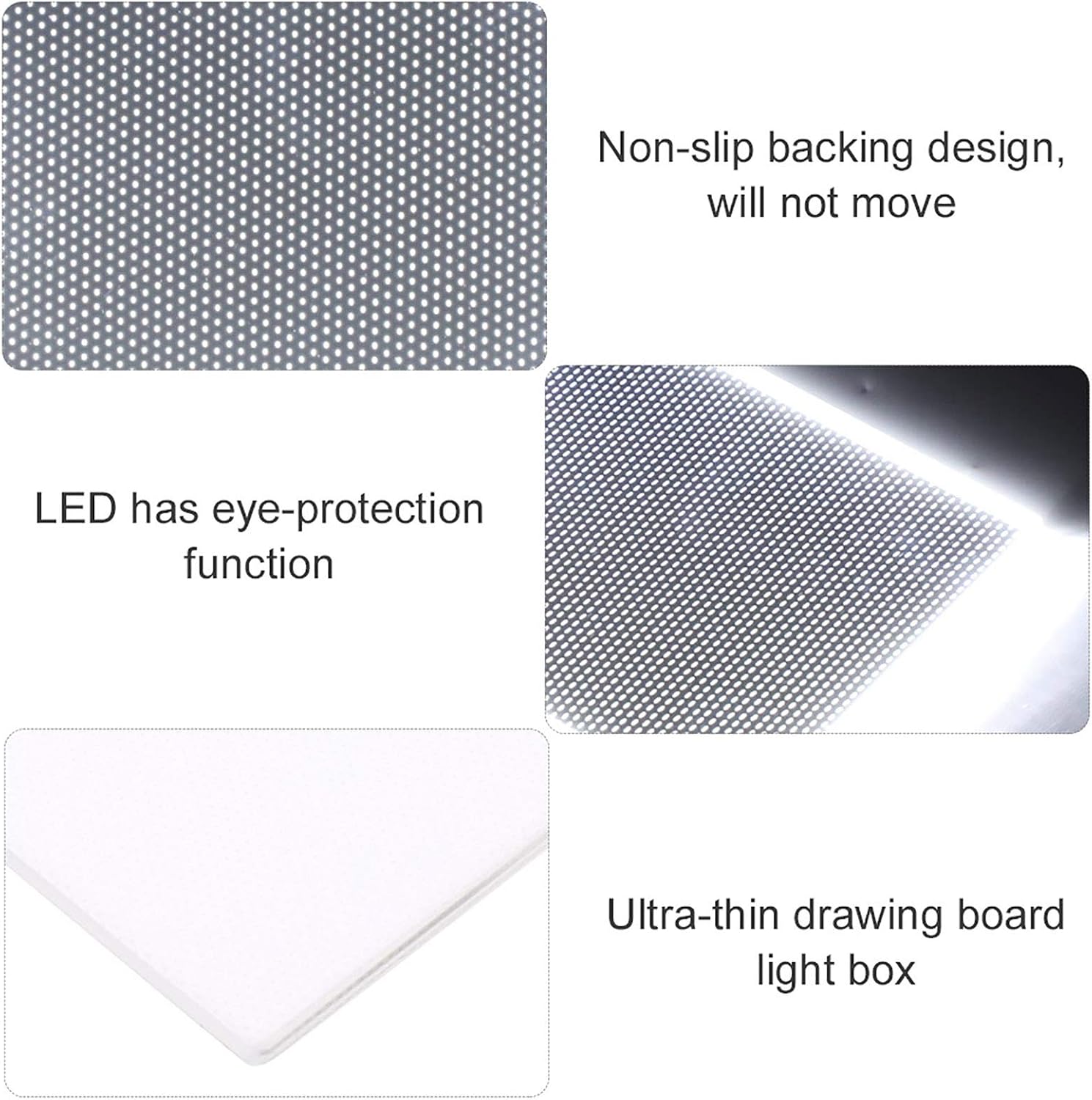 LED Light Box, Eye‑ A6 LED Light Pad Drawing LED Light Board Brightness Artcraft Tracing Flip Book Kit with Non‑Slip Backing, LED Copy Board Tablet