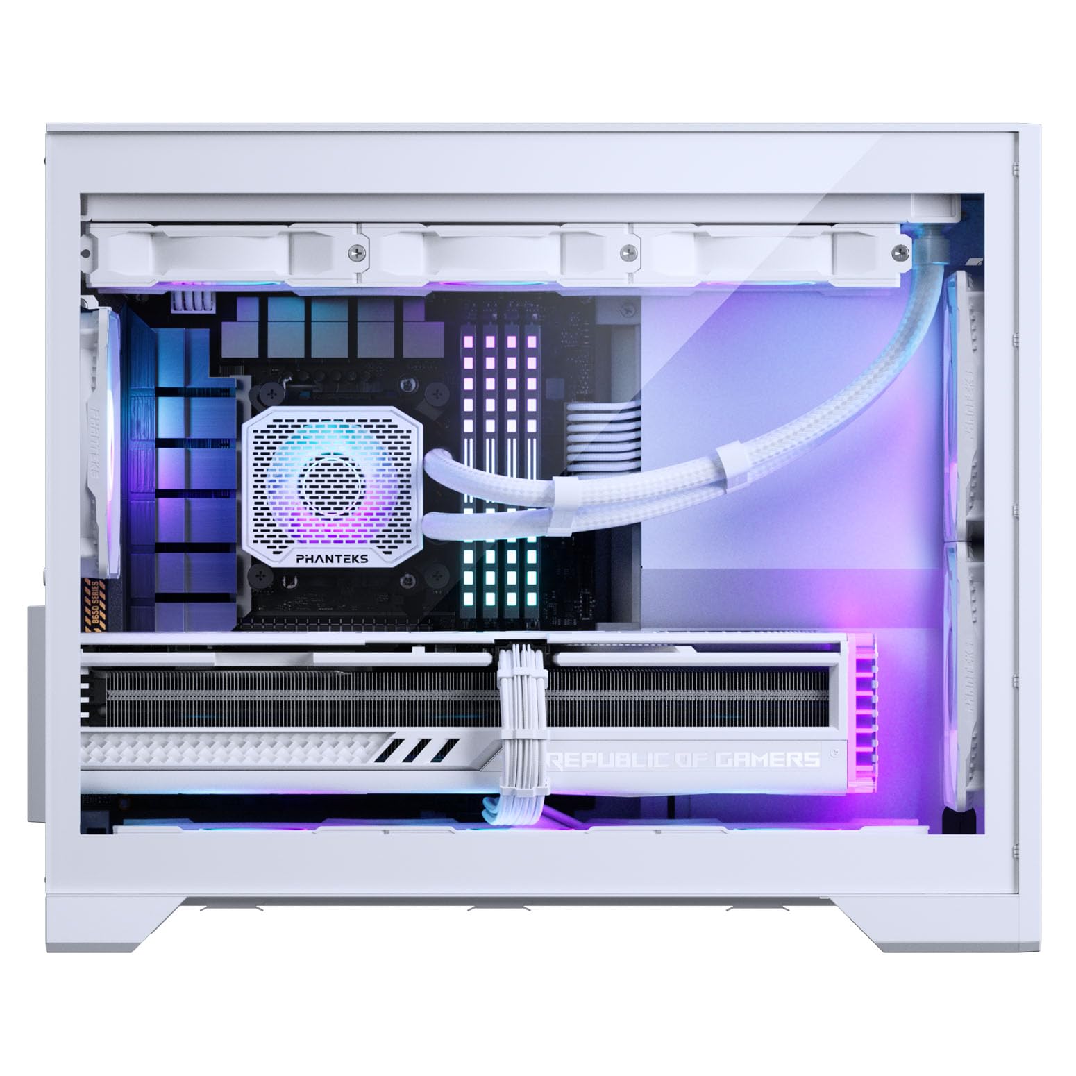 Phanteks XT M3, Case Gaming Compatto Micro-ATX, Filtro Mesh ad Elevate Prestazioni, Finestra in Vetro Temprato, 3 Ventole D-RGB da 120mm incluse, Bianco