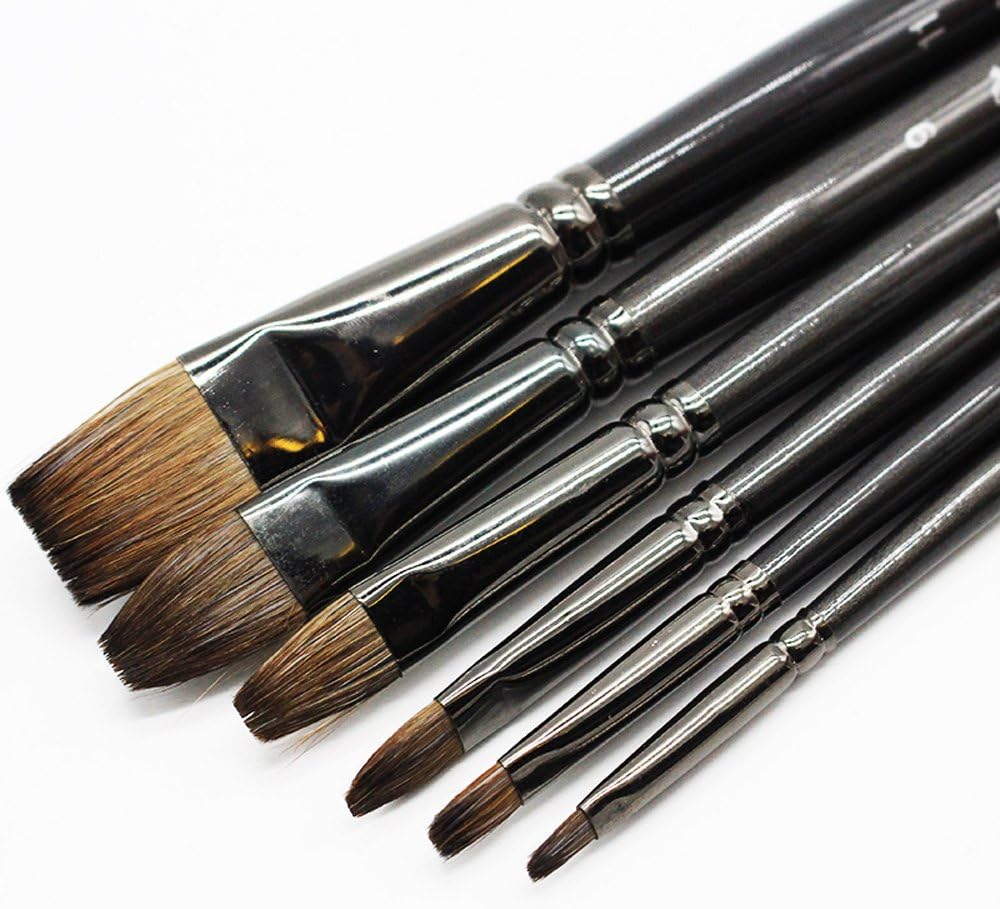 Mitini Squirrel Hair Brush Watercolor Acrylic Paint Brush Set for Drawing Painting Art Supplies Brush Pen Artist Oil Painting Brushes