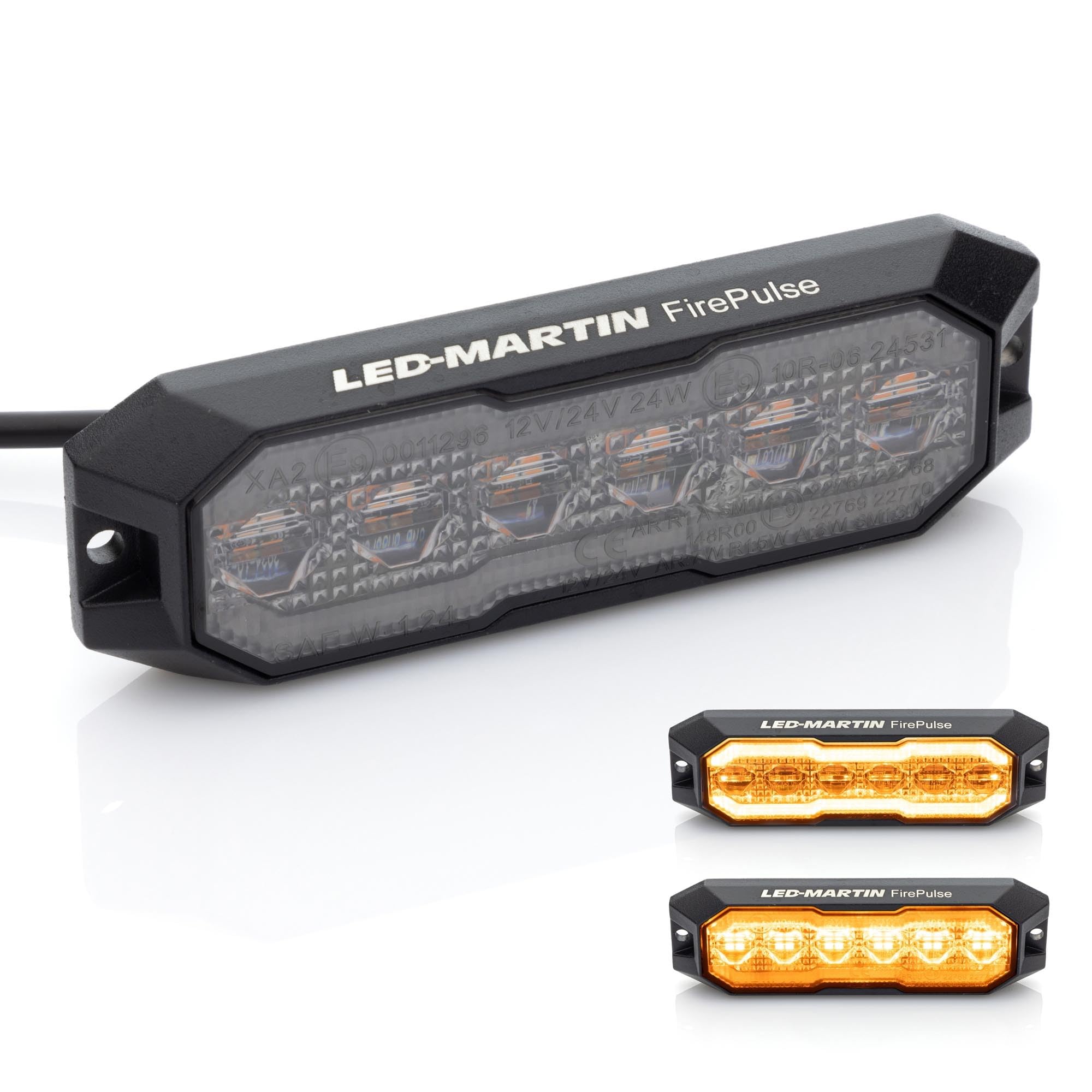LED-MARTIN FirePulse Seitenmarkierungsleuchte gelb + Warnleuchte