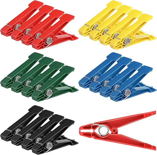 Miniatura 9 de LEIFIDE Ejercitador de pinza, ejercitador de dedos, fortalecedor de dedos, clips de pellizco para acondicionar, agarre y entrenamiento de fuerza,