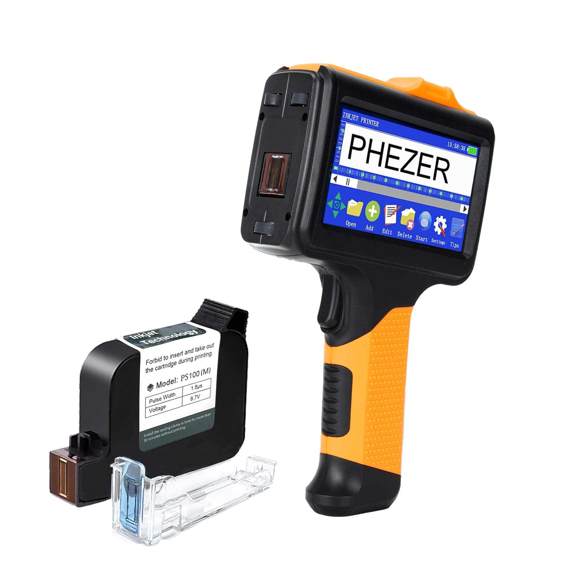 フェイページ Amazon.com: Phezer P19 Handheld Inkjet Printer for Any Surface