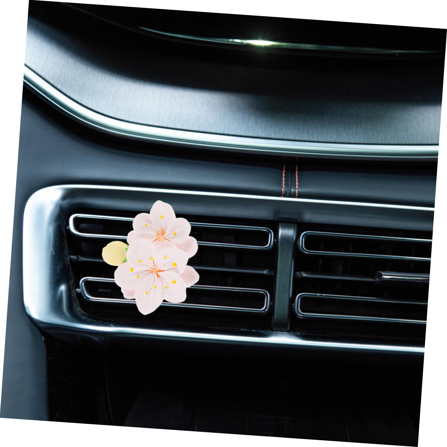 5stücke Car Vent Clip Mit Blumen-design Duftdiffusor Für Auto-lüftung Einfache Dekorative Auto-innenausstattung Frischer Duft Für Entspannte Fahrten Geeignet Für Fahrzeugtypen