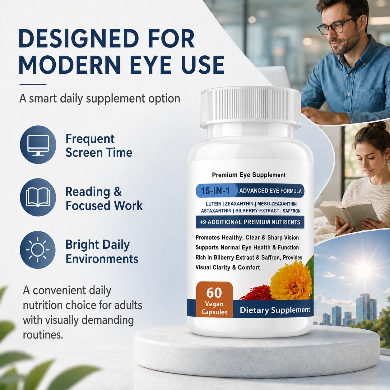 15-in-1 Advanced Eye Formula Nutritional Support, 60 Capsules — Amazon image 6