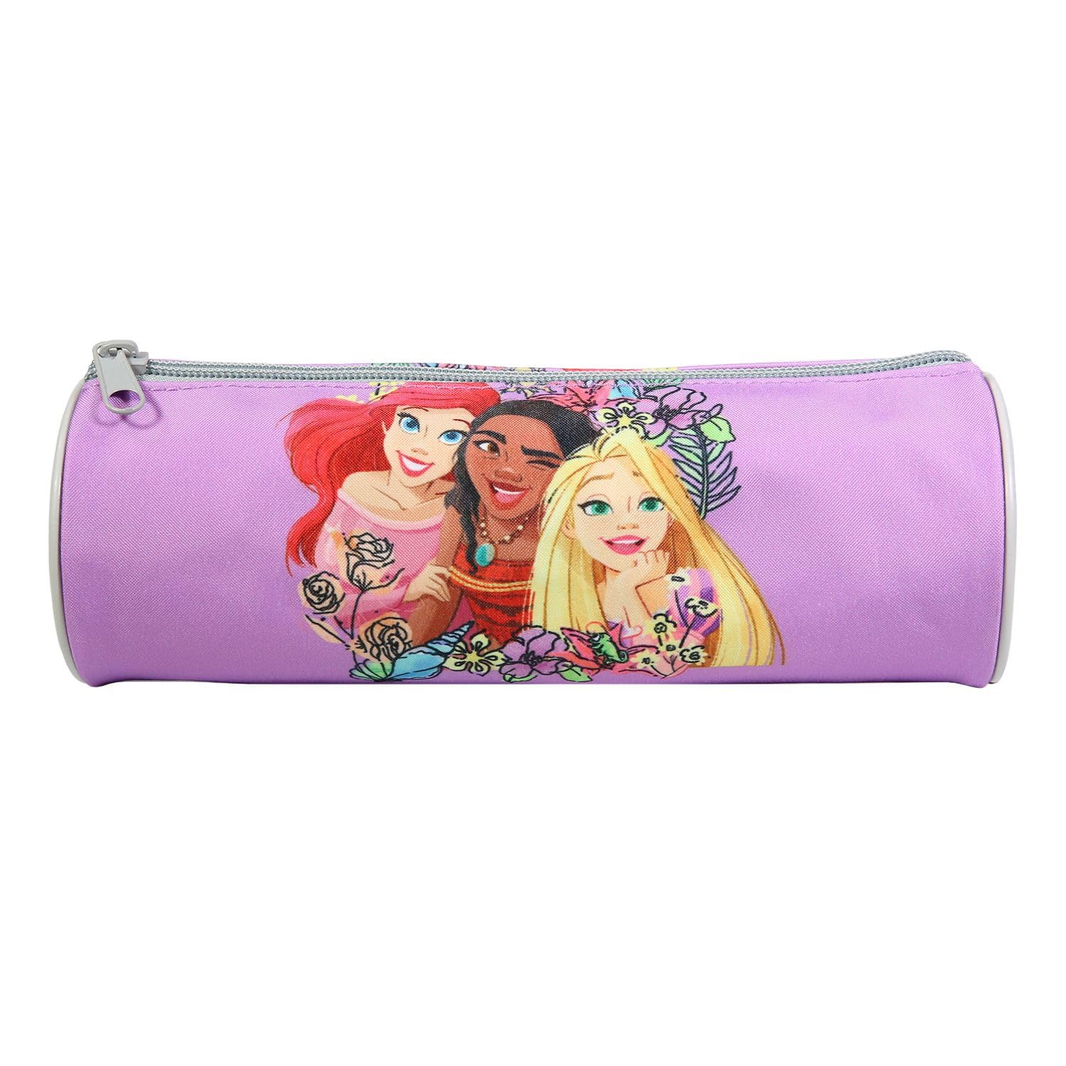 Bagtrotter Trousse Scolaire Ronde Disney Princesses Violette