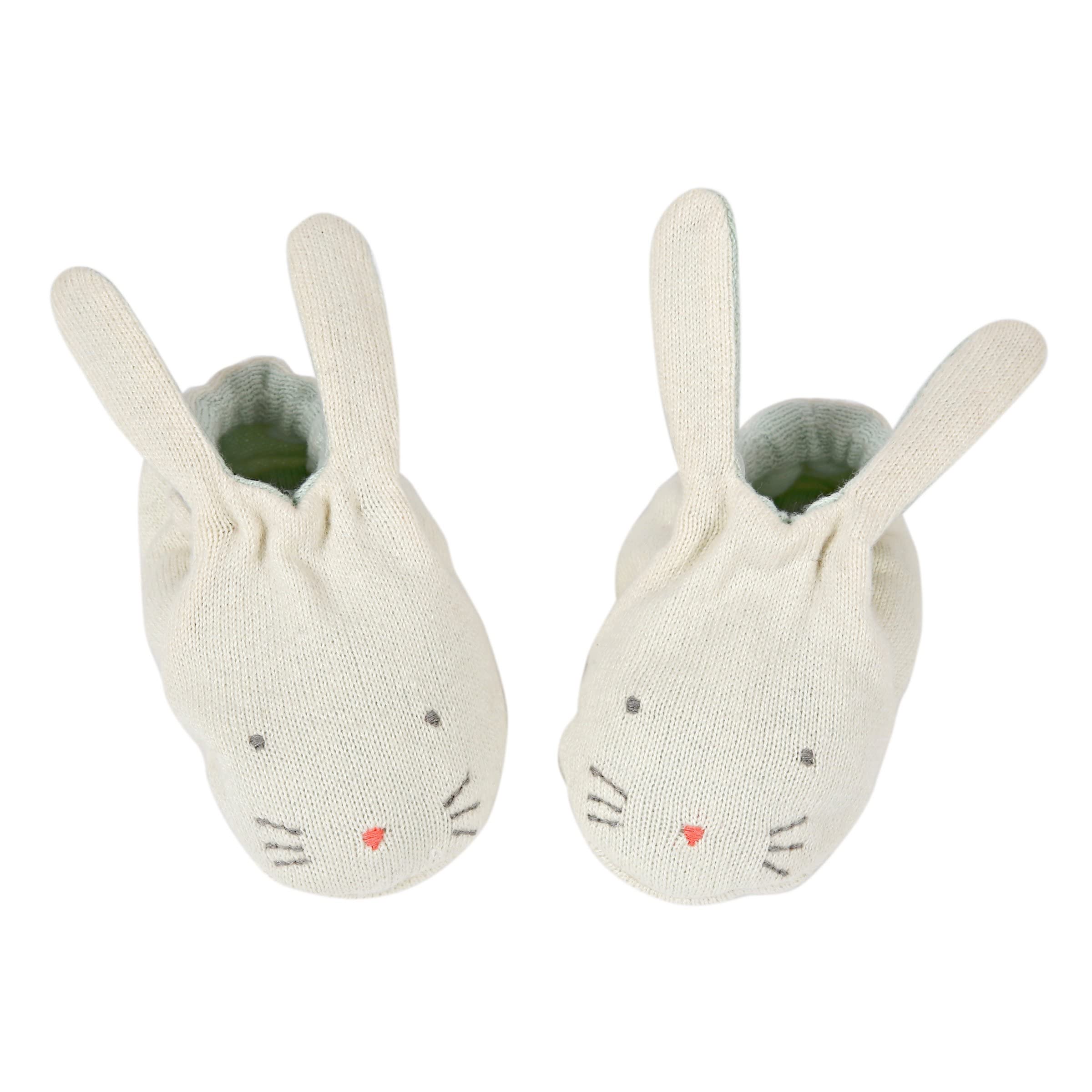 Meri Meri Mint Bunny Baby Booties (Pack of 1)