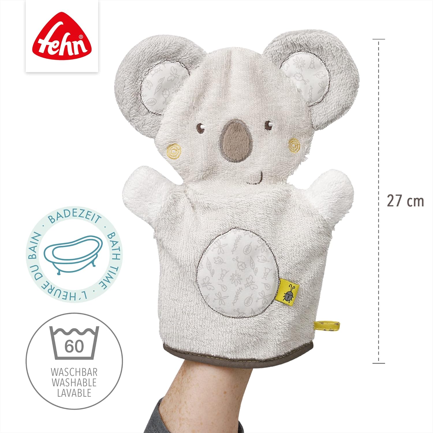 fehn 064186 Manopla Koala, Australia, Gris