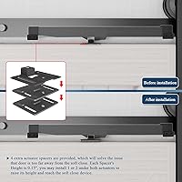Vista 6 de 2 piezas de mecanismo de cierre suave para puerta de granero, amortiguador buffer de resorte, versión mejorada sin agujeros, herrajes para puertas