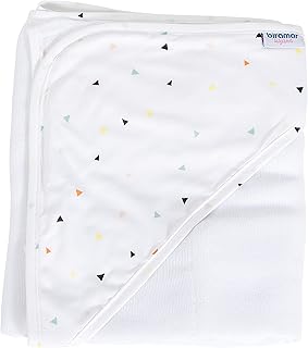 Toalha de Banho para Bebê Fralda Com Capuz New York Mini Triângulo Colorido, Biramar Baby, Colorido