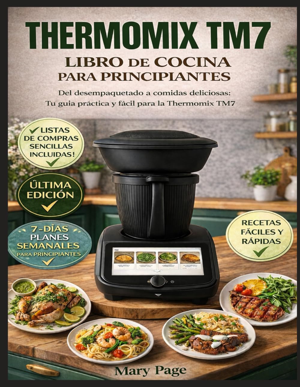 THERMOMIX TM7 LIBRO DE COCINA PARA PRINCIPIANTES: Del desempaquetado a comidas deliciosas: Tu guía práctica y fácil para la Thermomix TM7