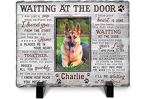 Personalized & Custom Stone Ornament Memorial for Grave & Pet Grave Marker with UV Printed