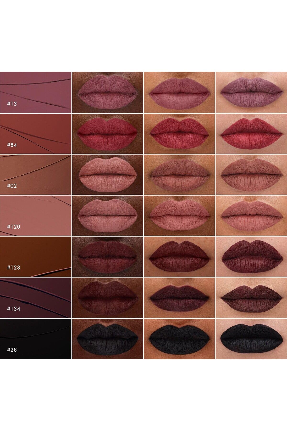 Sephora Cream Lip Stain – Bulaşmayan Kadife Bitişli Ruj - Mat Likit Ruj, 134 Plum Madness