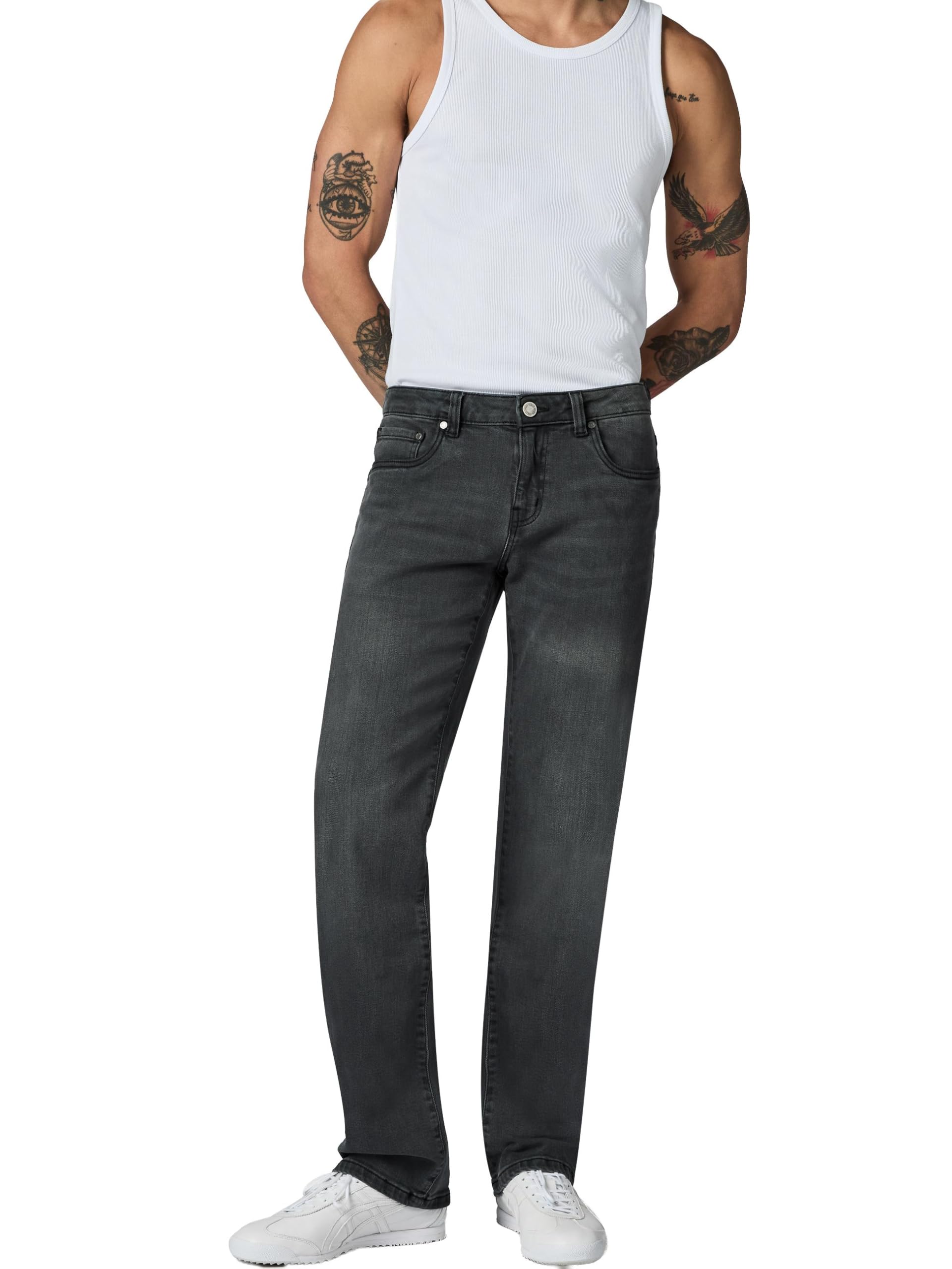 Peak Time Herren Straight Jeans Mid Waist elastische 5-Pocket Denim mit Bio-Baumwolle (GOTS Zertifiziert) Orbis