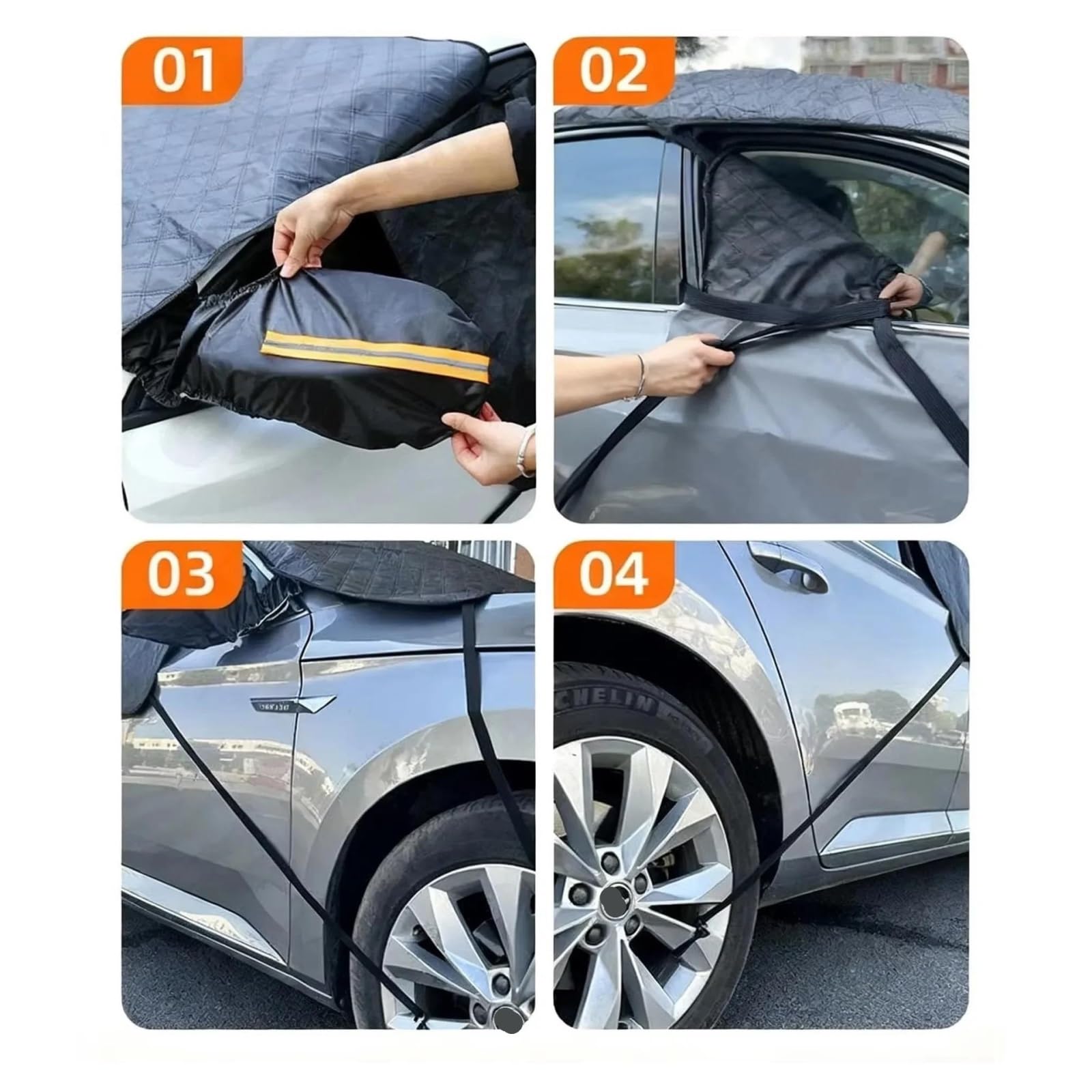 Telo Parabrezza Auto Antigelo Parabrezza per Auto Parasole per Neve Protezione per Parabrezza Anteriore Copertura per Parabrezza Estivo E Invernale Parasole A Doppio Uso