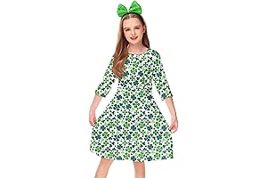 Irresistible Girls' St. Patrick's Day Dress: A Twirl of Green and Irish Charm