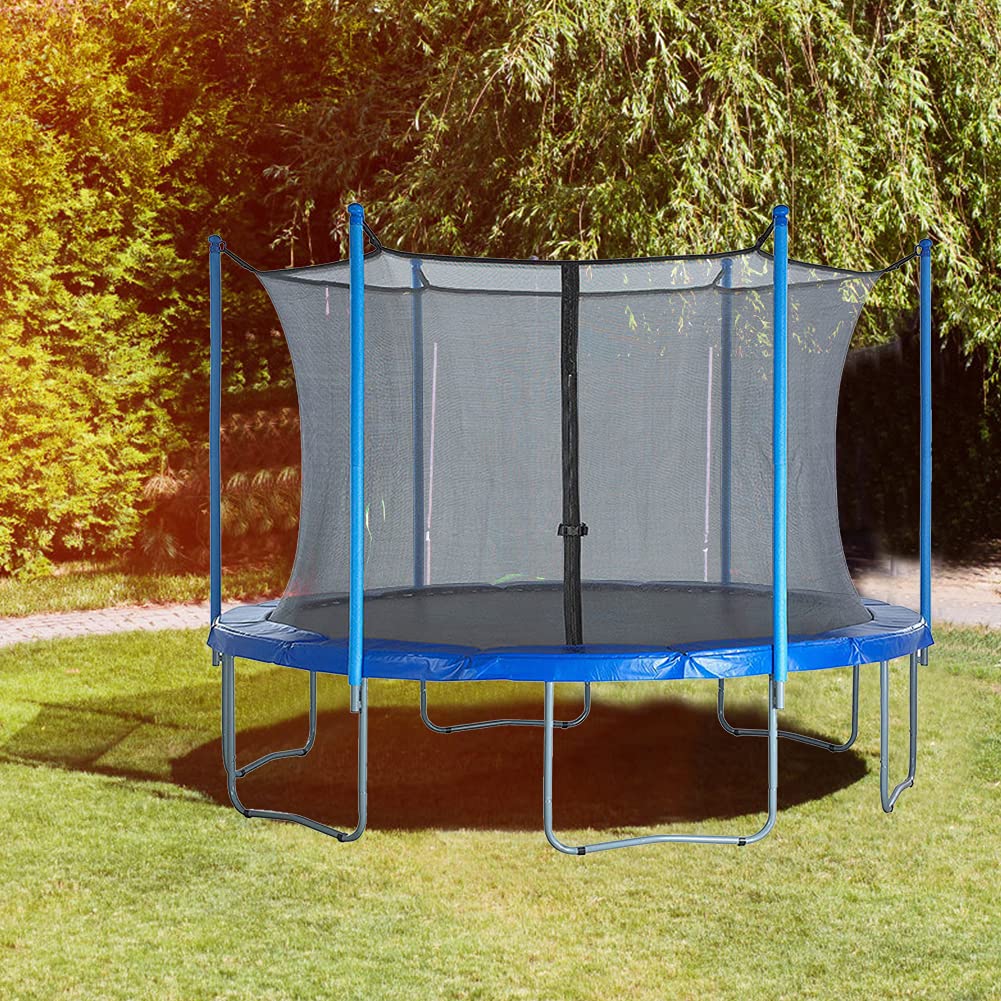 Starnearby Filet de Sécurité pour Trampoline, Filet de Remplacement Trampoline, Filet de Protection en Nylon pour Trampoline ø 183cm 244cm 306cm 366cm 6/8 Barres