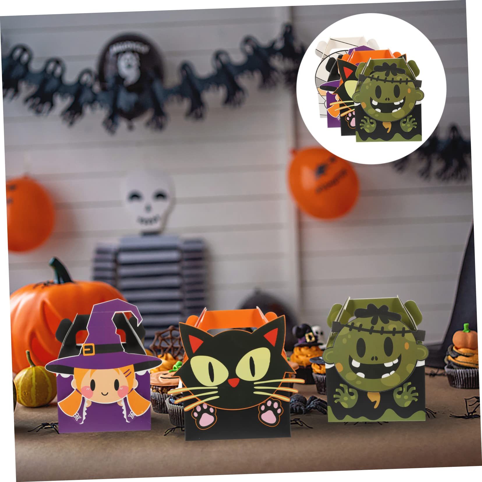 Ciieeo 72 Stk Halloween-Süßigkeiten-Box Festival-Süßigkeiten-Container Halloween-Dekorationen süßigkeiten box halloween snacks süßwaren box dekorativer Süßigkeitenbehälter Geschenkangebot