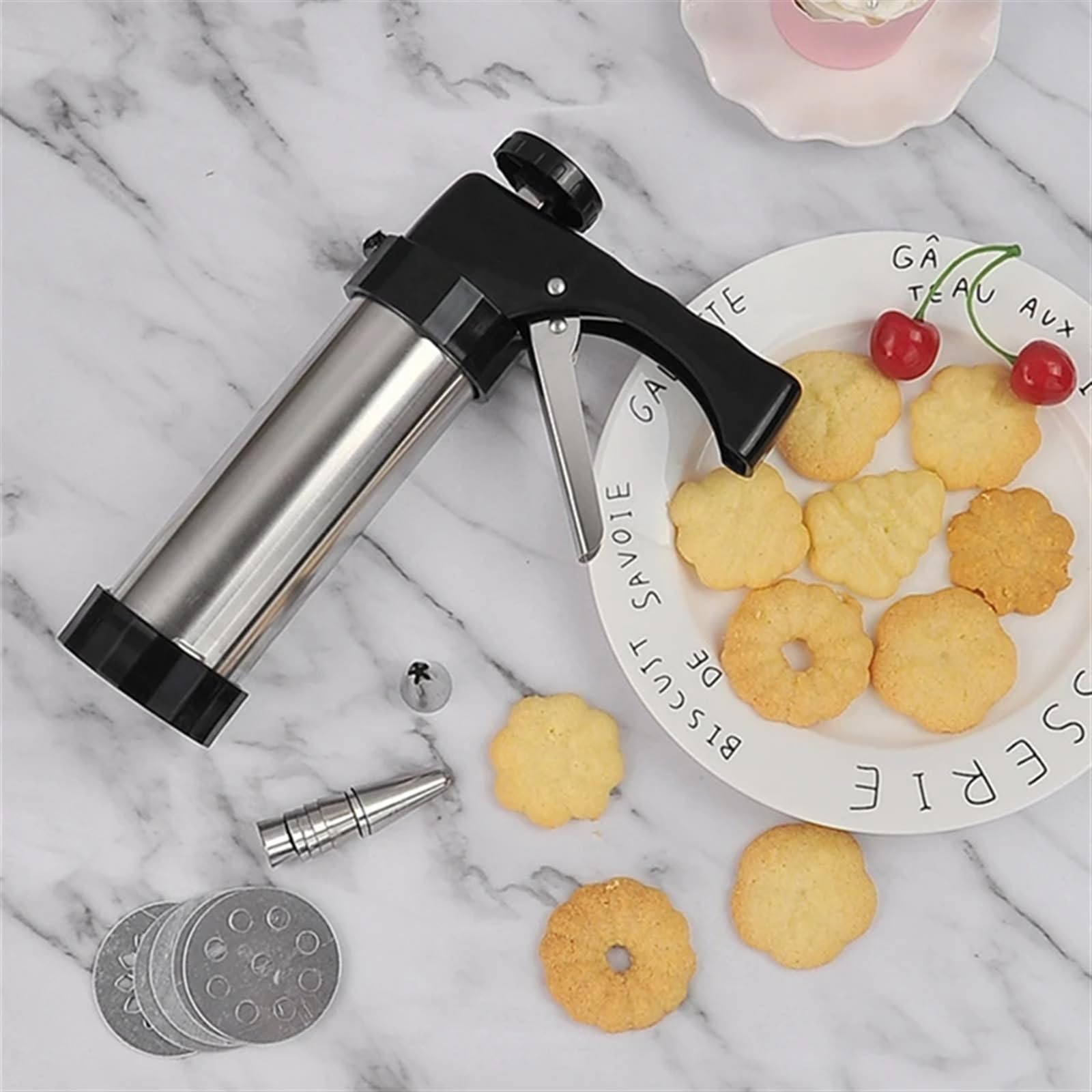 Poche a Douille Patisserie Multifunction Stainless Steel Decorating Cream DIY Pastry Syringe Nozzles Biscuit Extruder Cake Baking Tools Accessories