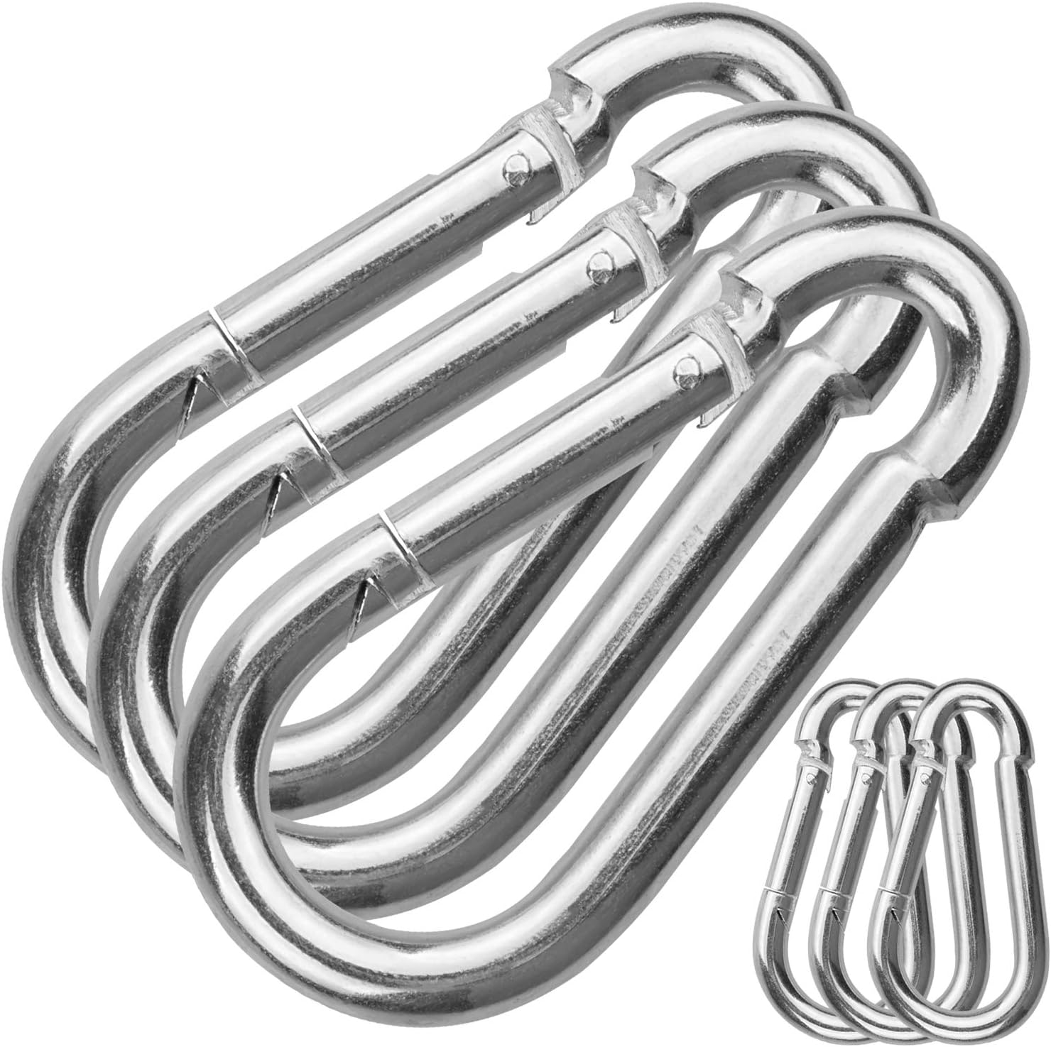 Amazon.com: 30Pack 4Inch Spring Snap Hooks, Heavy Duty Zinc-Galvanized ...