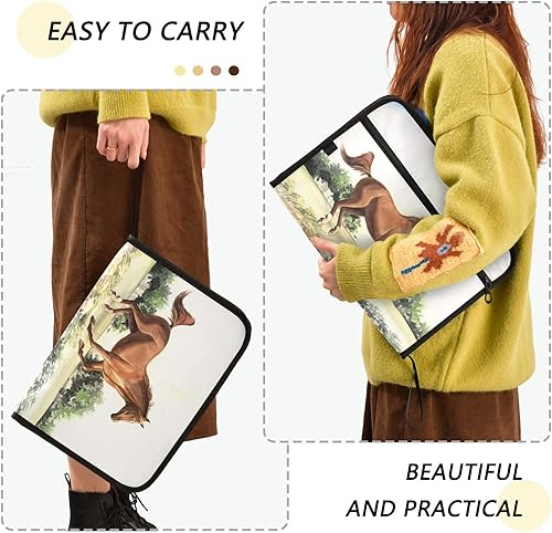 Miniatura 4 de ALAZA Carpeta expandible para caballos, 13 bolsillos, organizador de documentos expandible, con cierre de cremallera, para oficina en casa, tamaño