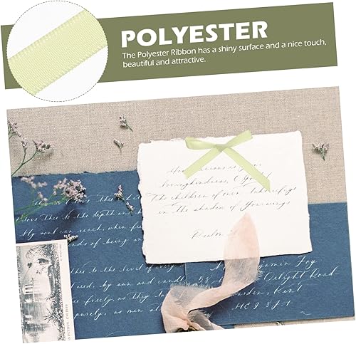 Miniatura 5 de COHEALI 8 rollos de cintas de poliéster para hacer lazos para el cabello, cinta cortable, cinta de embalaje de regalo de Navidad, lazos para el