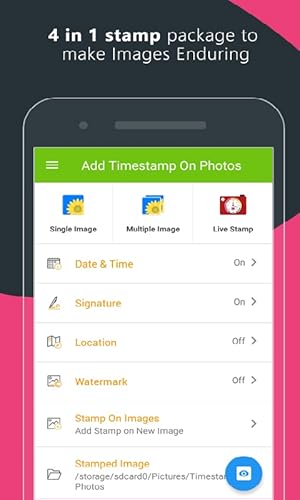 Adicionar texto e carimbo de data / hora em fotos da galeria