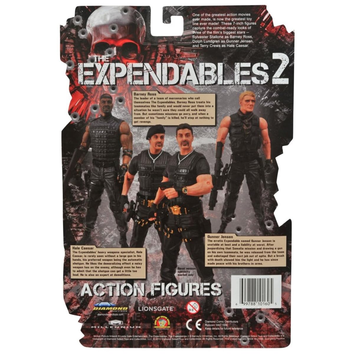 Amazon.com: Diamond Select Toys The Expendables 2 Barney Ross