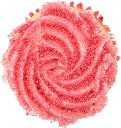 Miniatura 5 de Hobbyland Azúcar lijado de color natural (fucsia) hecho con colorante natural para alimentos, color hecho a mano, cristales de azúcar de tamaño