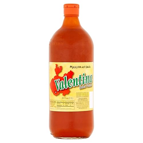 Miniatura 3 de Valentina+Salsa+Picante+Mexicano+Suave+Caliente+Salsa+2+Vaso+Botellas+34oz%2f1L+Cada