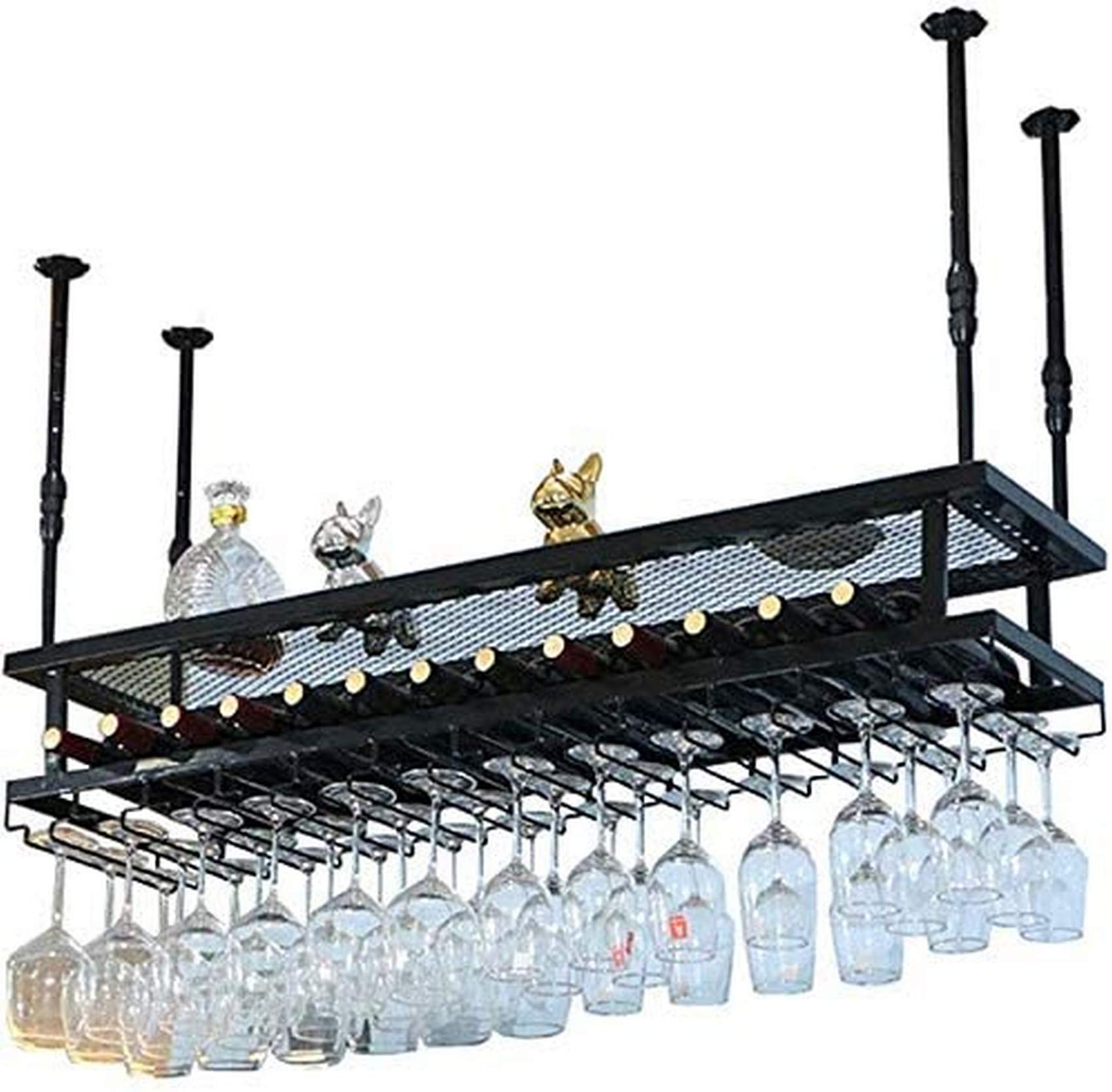 Porte-verre à vin en fer pour libérer de l'espace dans votre cuisine
