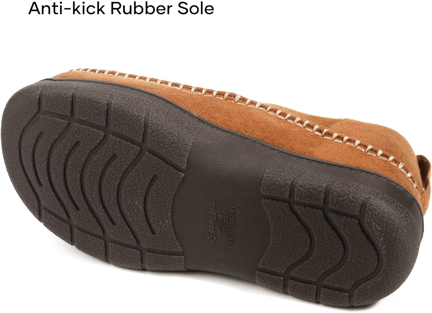 Zizor Men's Moccasin House Shoes Slippers Indoor Outdoor - Image 5