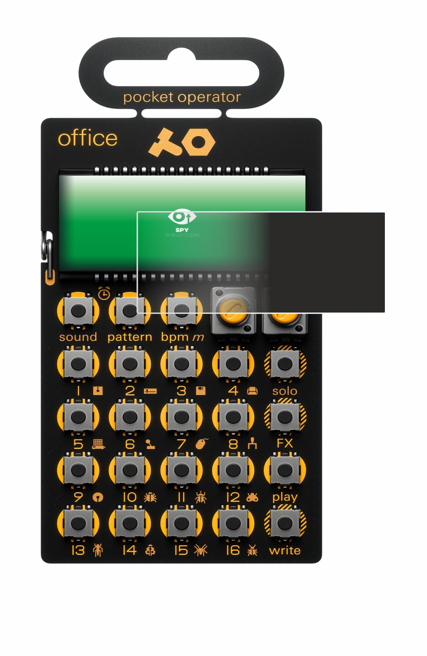 upscreen Privacy Screen Protector compatible with Teenage Engineering PO-24 office - Anti-Spy Screen Protection, 1-Pack