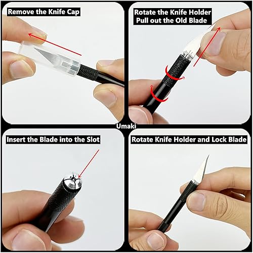 Miniatura 6 de Umaki Herramientas de envoltura de vinilo, kit de aplicación de película para ventana, kit de teñido de automóvil, juego de espátula de vinilo, kit