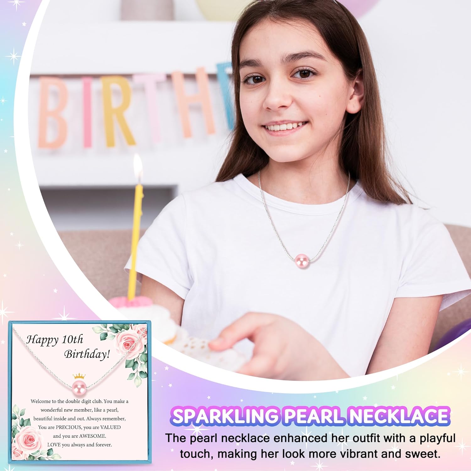 10 Year Old Girl Birthday Gifts for 10 Years Old Girl Gift 10th Birthday Gifts for Girls Trendy Stuff for Double Digits Tween Girls Teens Gift Ideas for Ten Year Olds Happy 10th Decoration Present - Image 4