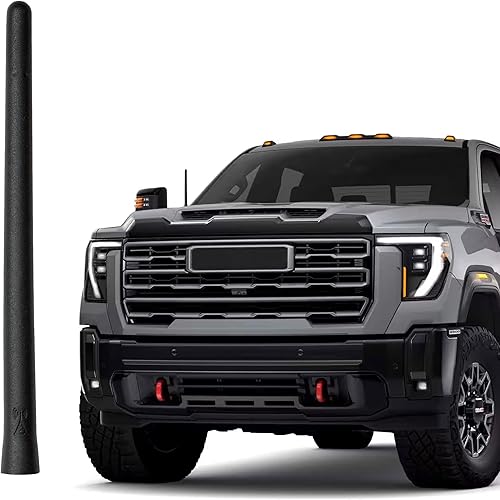 AntennaMastsRus - La original de 6 34 pulgadas es compatible con GMC Sierra 3500 (2020-2024) - Antena de goma corta a prueba de lavado de