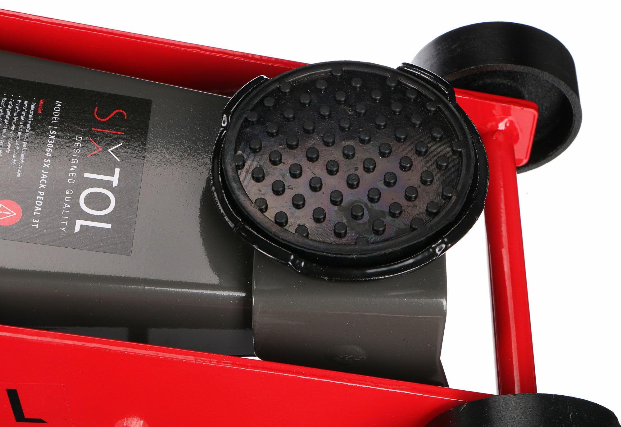 SX JACK PEDAL 3T | Cric idraulico carrellato con pedale | Portata 3 tonnellate | Heavy-Duty in acciaio