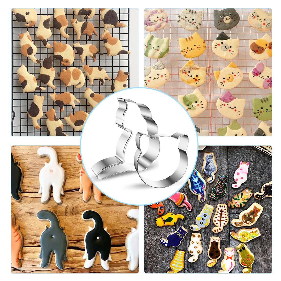 Moldes Galletas Animales, 8 Piezas Cortadores De Galletas De Animales