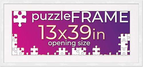 Miniatura 15 de Poster Palooza Kit de marco de rompecabezas de 26.5 x 38.5 pulgadas, incluye hojas de pegamento para rompecabezas, marco de rompecabezas de madera