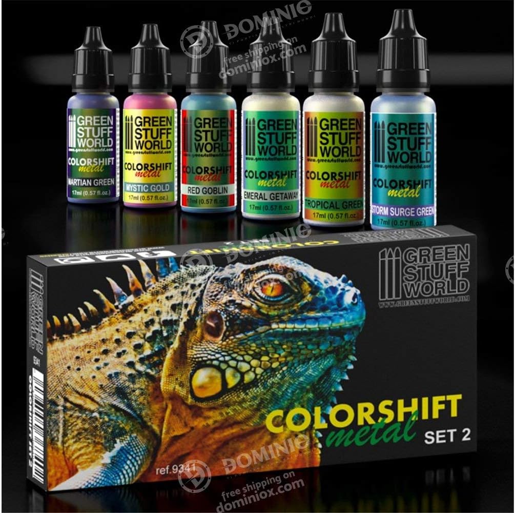 Set 1 Chameleon Paints - penseel en airbrush Colorshift acrylverf Modelverven voor diorama's en miniatuurbasissen voor het schilderen van Wargames - Nederland