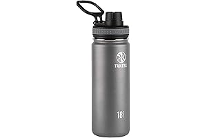 Takeya Originals 18 oz Vacuum Insulated Stainless Steel Water Bottle with Straw Lid