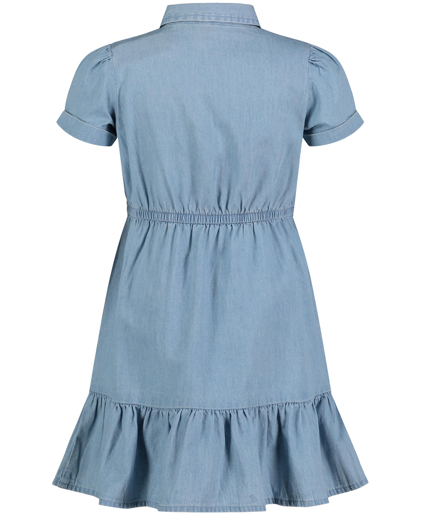 Nautica Short And Long Sleeve Shirt Dress, Chambray & Dark Denim Colors Vestito Bambine e Ragazze