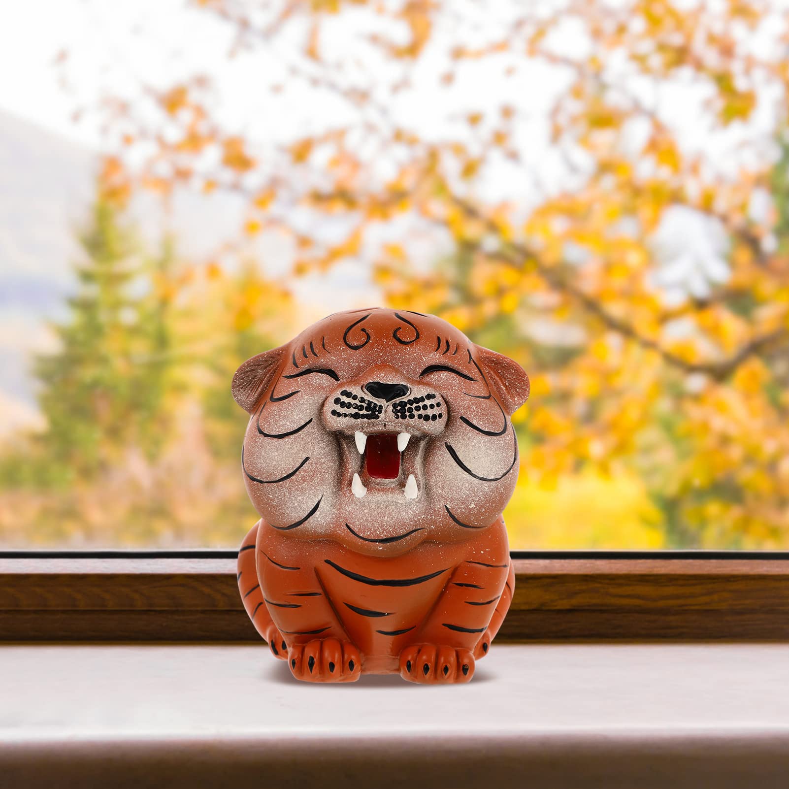 Dekorative Keramik Spardose Tiger als Schreibtischdekoration für Kinder