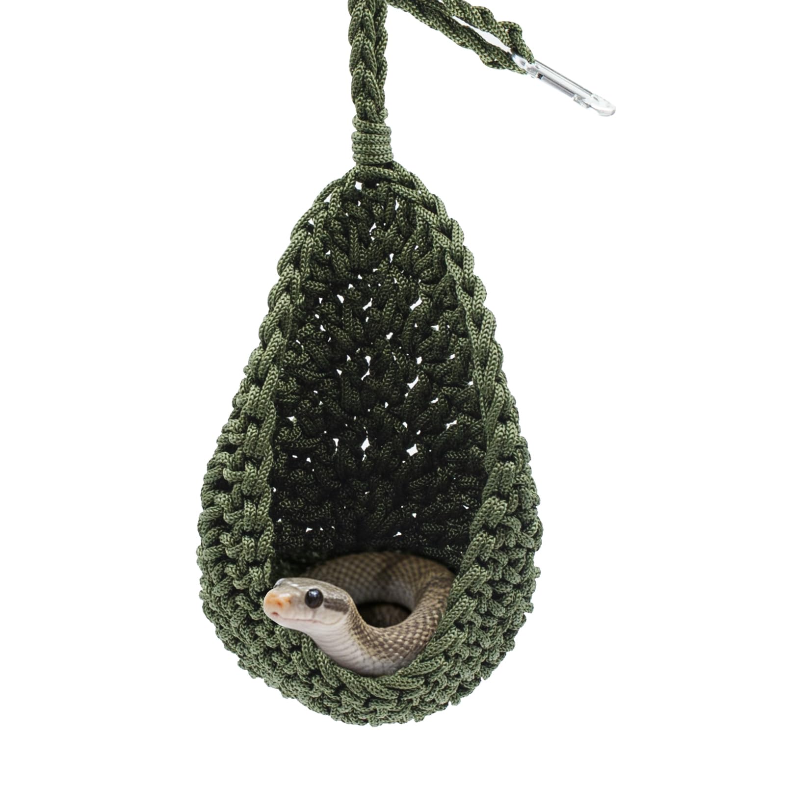 Snake Tank Accessories, Hanging Nylon Woven Hammock for Reptile, Habitat Enrichment Accessories for Snake, Gecko and Other Small Animals
