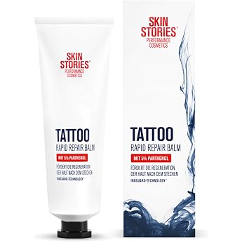 Skin Stories Rapid Repair Balm 1 x 50 ml Soothing Tattoo Cream with Panthenol Tattoo Care for Promoting of the Regeneration After Tattooing