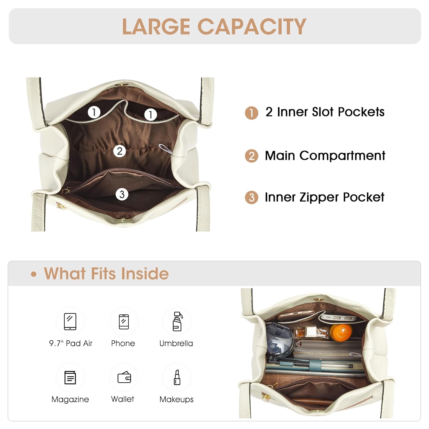 Kattee Bolsas femininas de couro genuíno macio e bolsas de mão com fecho magnético superior em promoção! Veja a oferta e mais achadinhos de Bolsas 4 Hoje é o melhor dia para comprar Kattee Bolsas femininas de couro genuíno macio e bolsas de mão com fecho magnético superior com aquele preço maroto! Promoção! Aproveite a oferta! 4