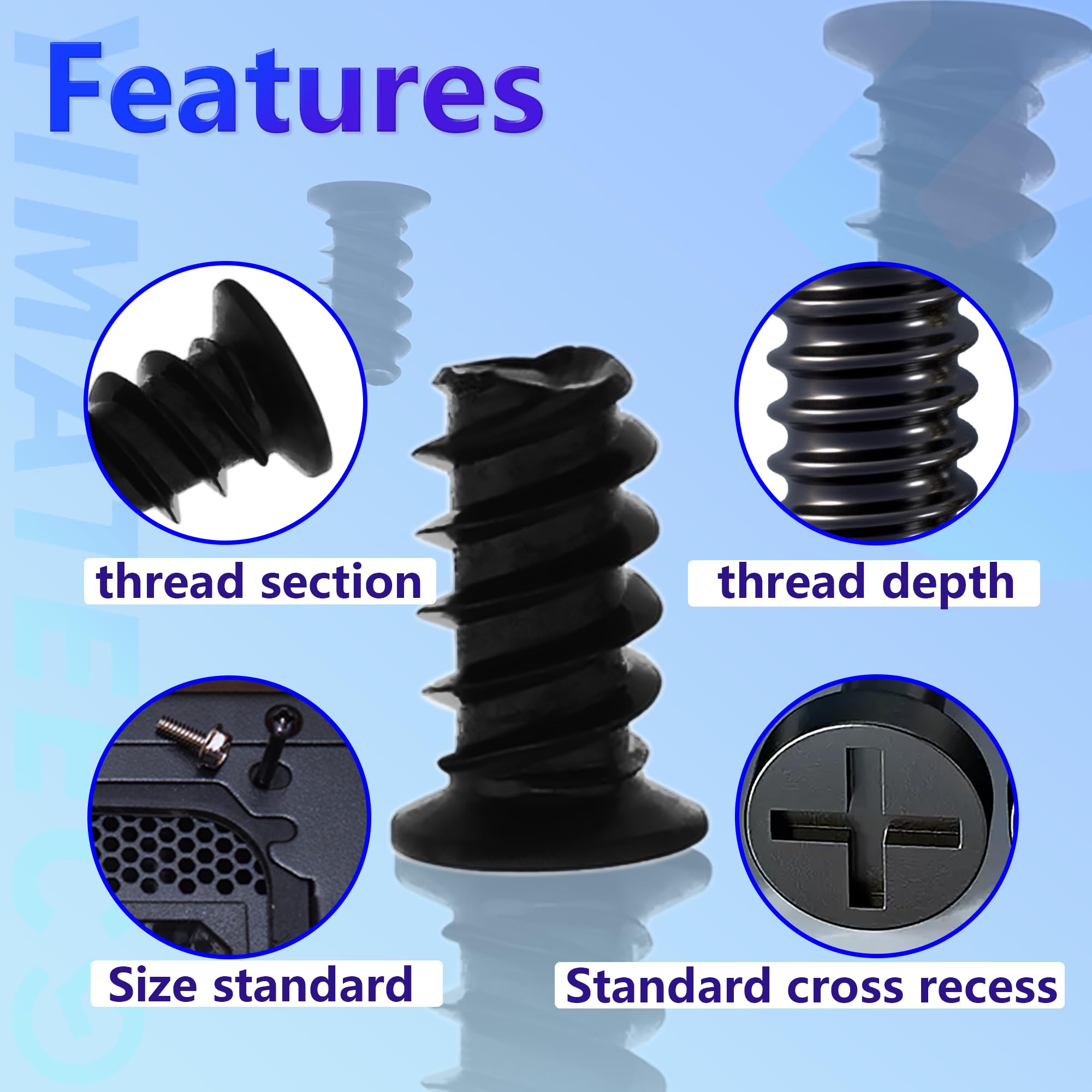 Kit d'assortiment de vis pour ordinateur - EJ.LIFE - M2 M2.5 M3 - Acier au carbone - 600 pièces