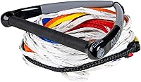 Vista 1 de RADAR Control Water Ski Rope and Handle Package - 13 Inch Handle, Non-Rotating Grip, Pre-Stretched Low-Drag Rope, Full Length End Caps, High Control