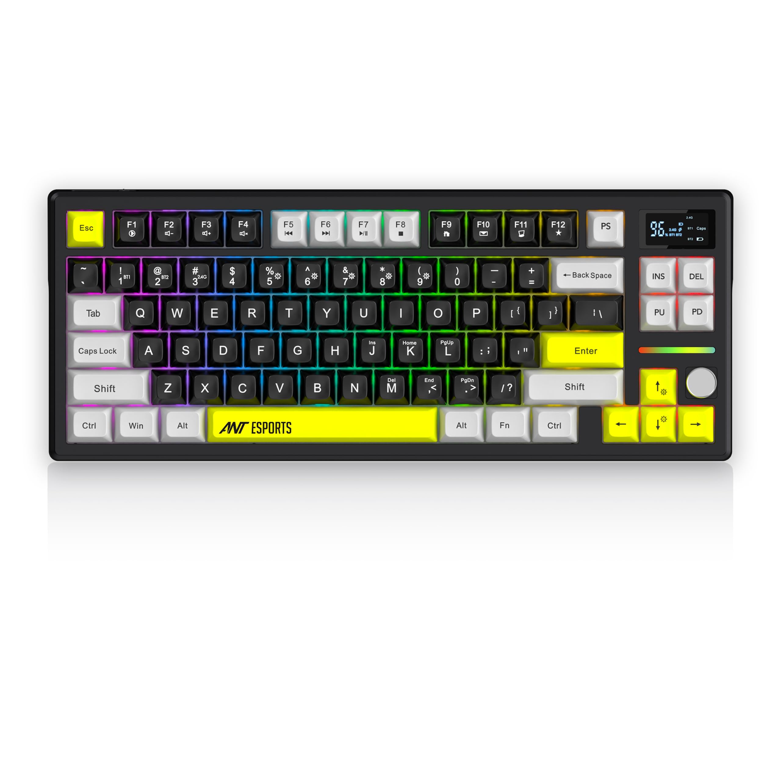 Ant Esports APEX200 84-Key RGB Mechanical Gaming Keyboard Black - Image 1