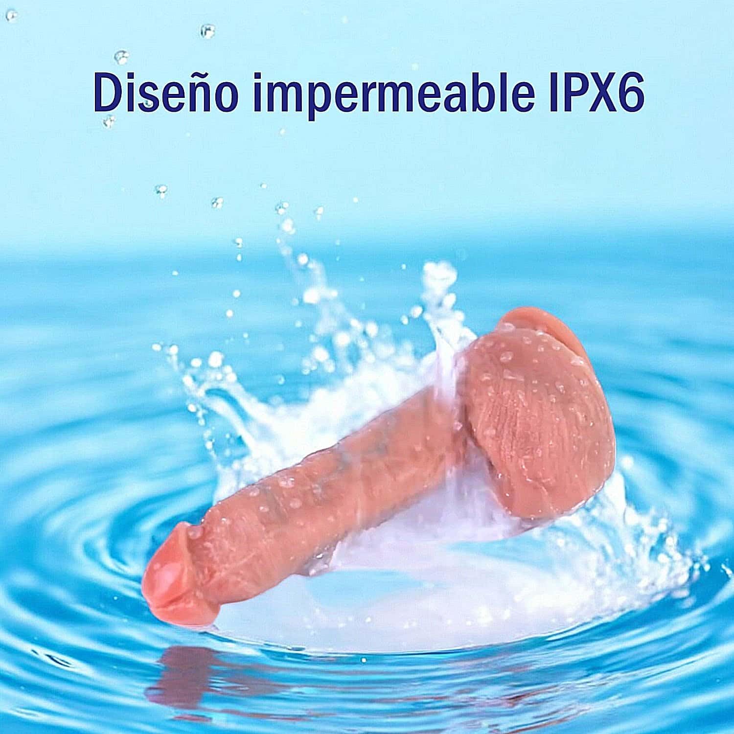 Consolador realista para mujer con vibracion - Consoladores realistas calentamiento y empuje - Juguetes eroticos para parejas mujeres hombres - Pene realista mando a distancia control remoto (carne)